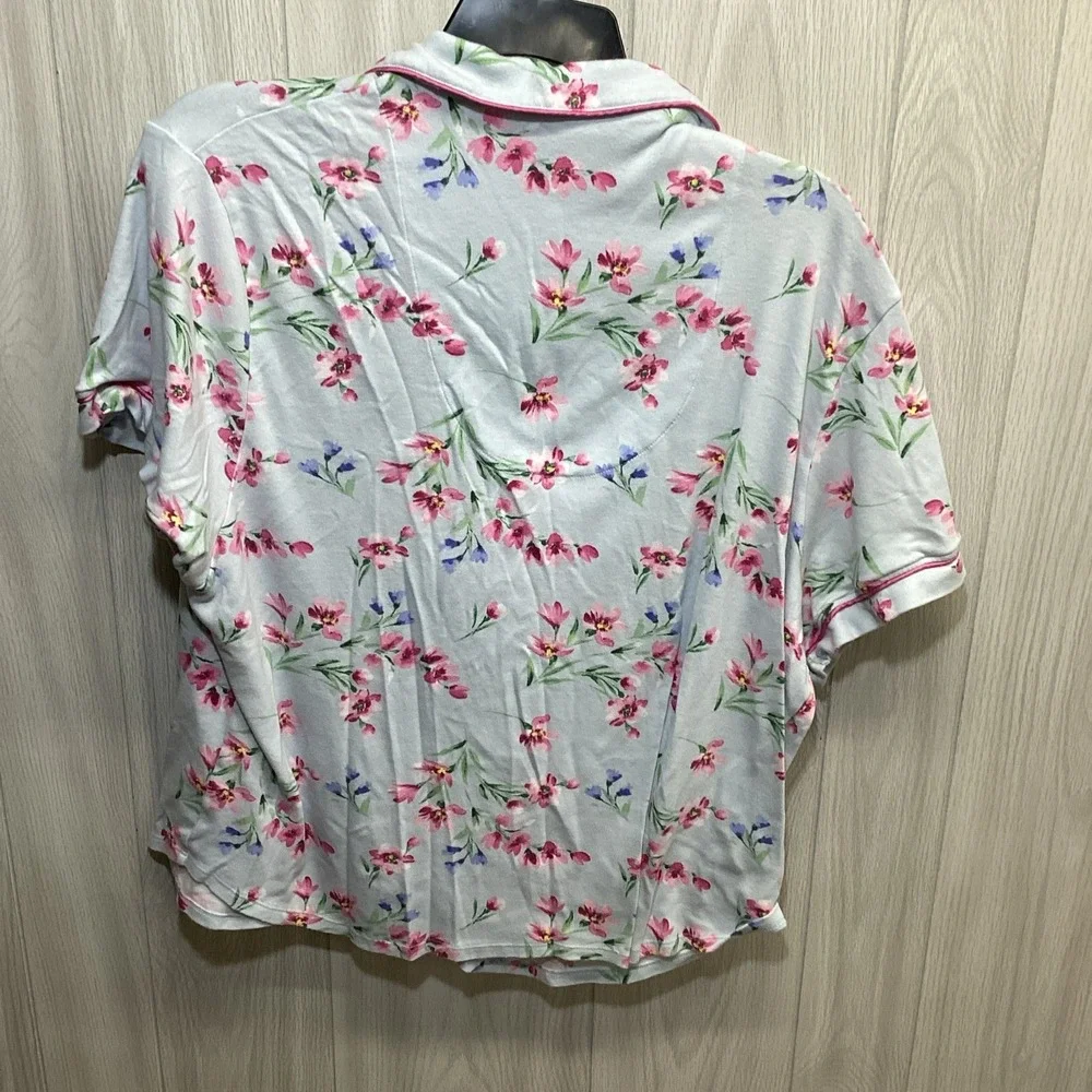 KAREN NEUBURG Women's (Size 3X) Button Down Floral Pajama Shirt‎ (6J)